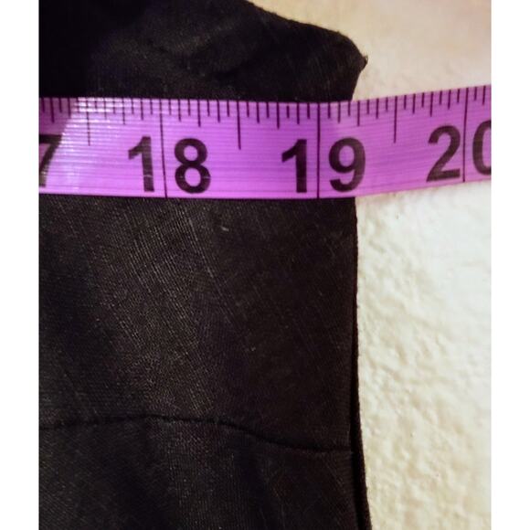 COMFY USA Dress Linen Black SZ XS Made in USA Mini - Picture 5 of 6